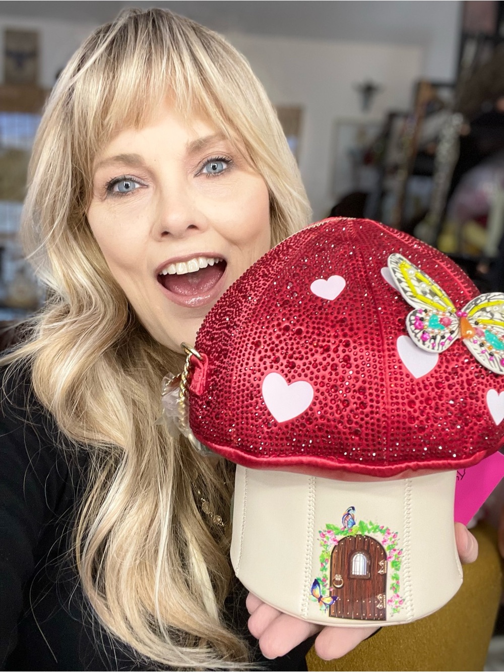 BETSEY JOHNSON Mushroom Crossbody Mush Love